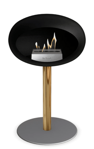 Le Feu - Dome Black Ground Steel Low Pole - Fireplace - Grand Alfresco