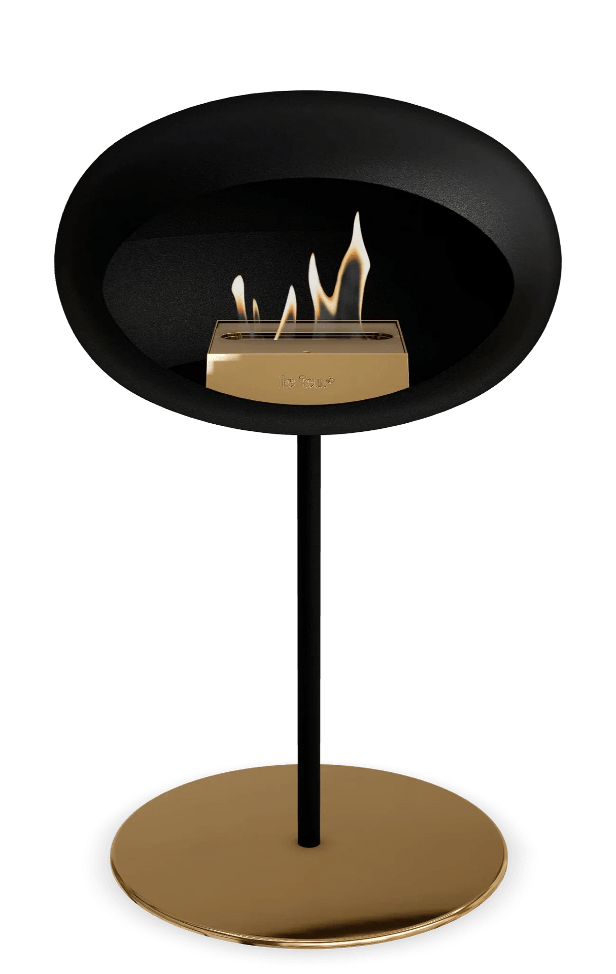 Le Feu - Dome Black Ground Steel Low Pole - Fireplace - Grand Alfresco