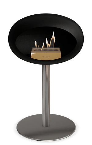 Le Feu - Dome Black Ground Steel Low Pole - Fireplace - Grand Alfresco