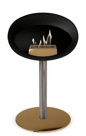 Le Feu - Dome Black Ground Steel Low Pole - Fireplace - Grand Alfresco