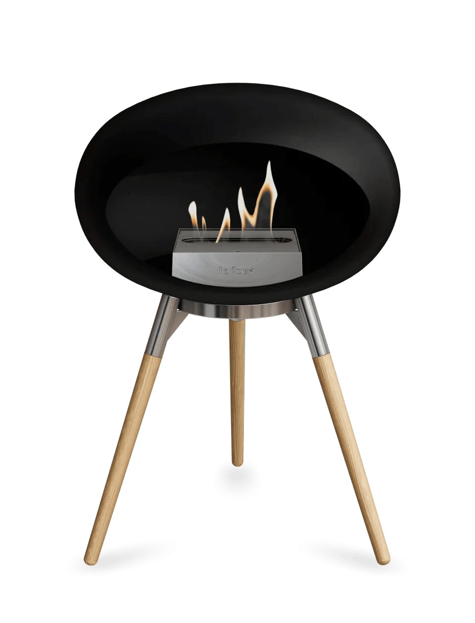 Le Feu - Dome Black Ground Wood Low - Fireplace - Grand Alfresco