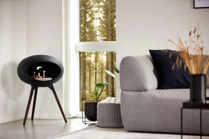 Le Feu - Dome Black Ground Wood Low - Fireplace - Grand Alfresco