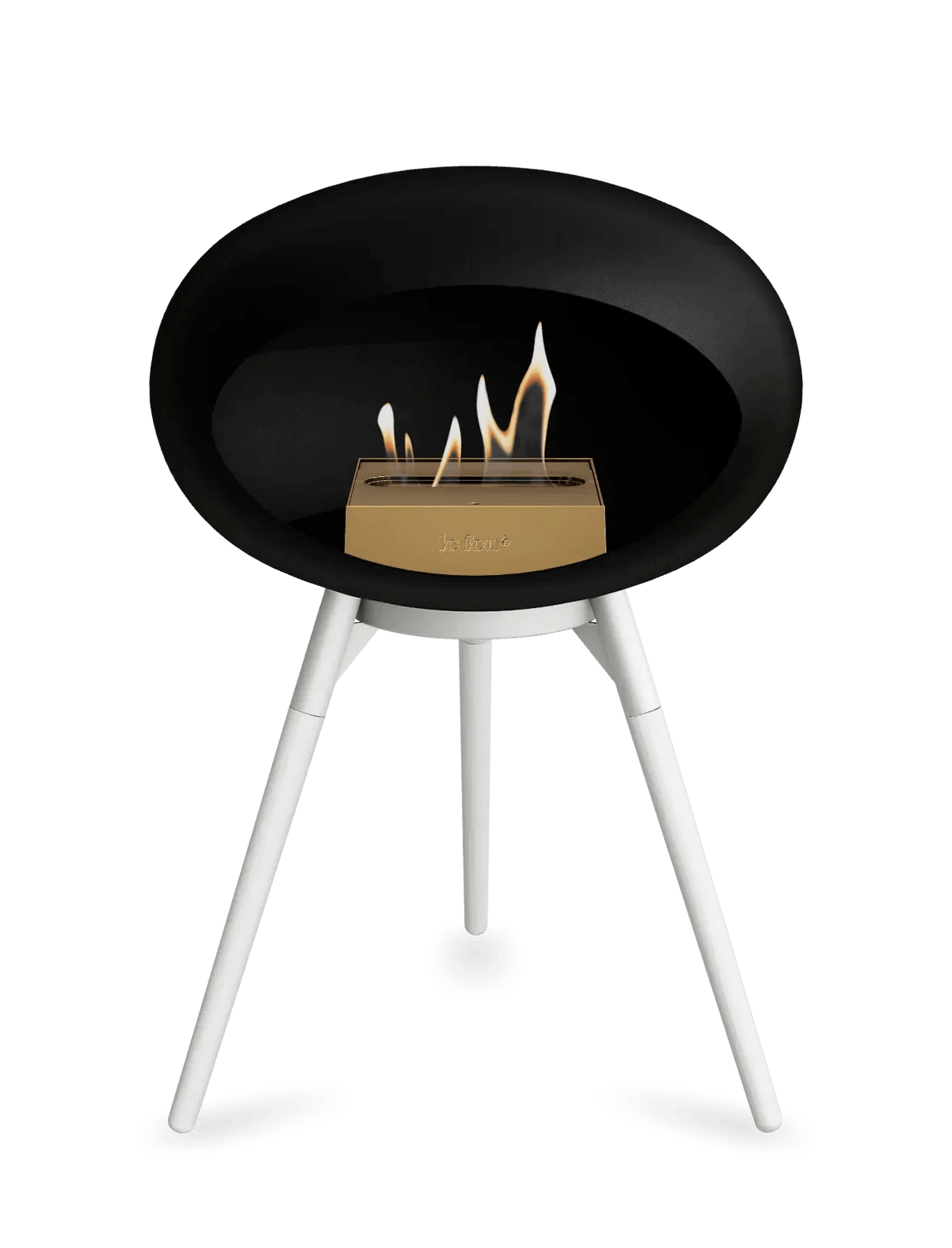 Le Feu - Dome Black Ground Wood Low - Fireplace - Grand Alfresco