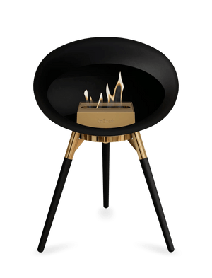 Le Feu - Dome Black Ground Wood Low - Fireplace - Grand Alfresco