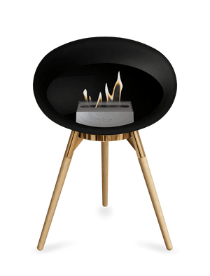 Le Feu - Dome Black Ground Wood Low - Fireplace - Grand Alfresco