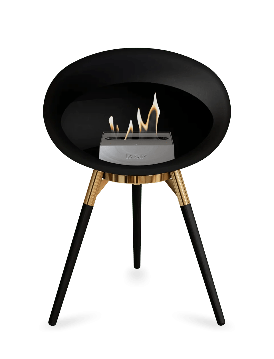 Le Feu - Dome Black Ground Wood Low - Fireplace - Grand Alfresco