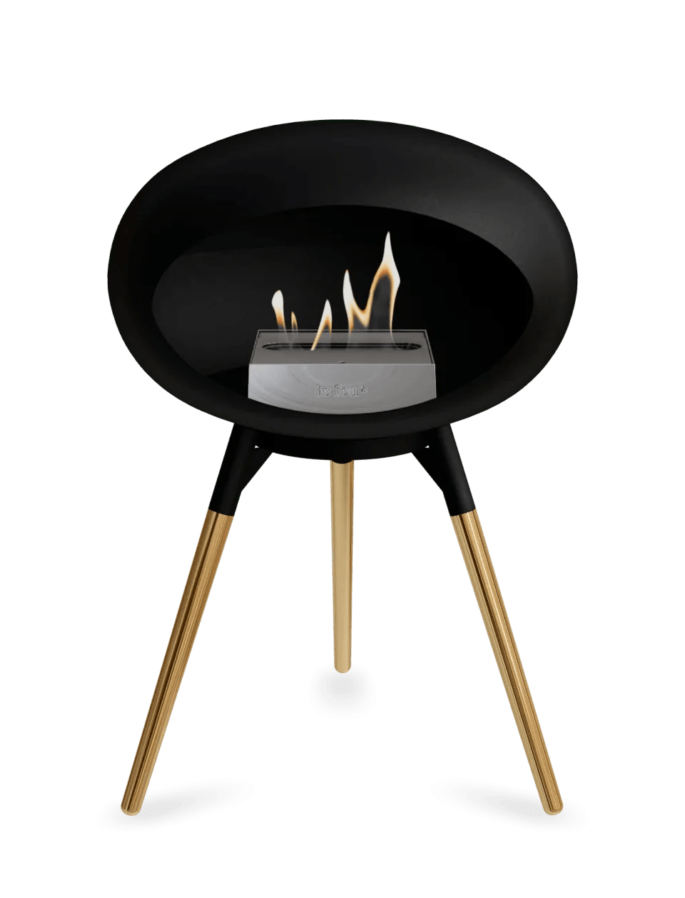 Le Feu - Dome Black Ground Wood Low - Fireplace - Grand Alfresco