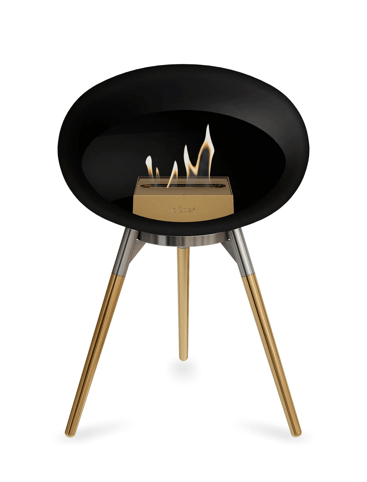 Le Feu - Dome Black Ground Wood Low - Fireplace - Grand Alfresco