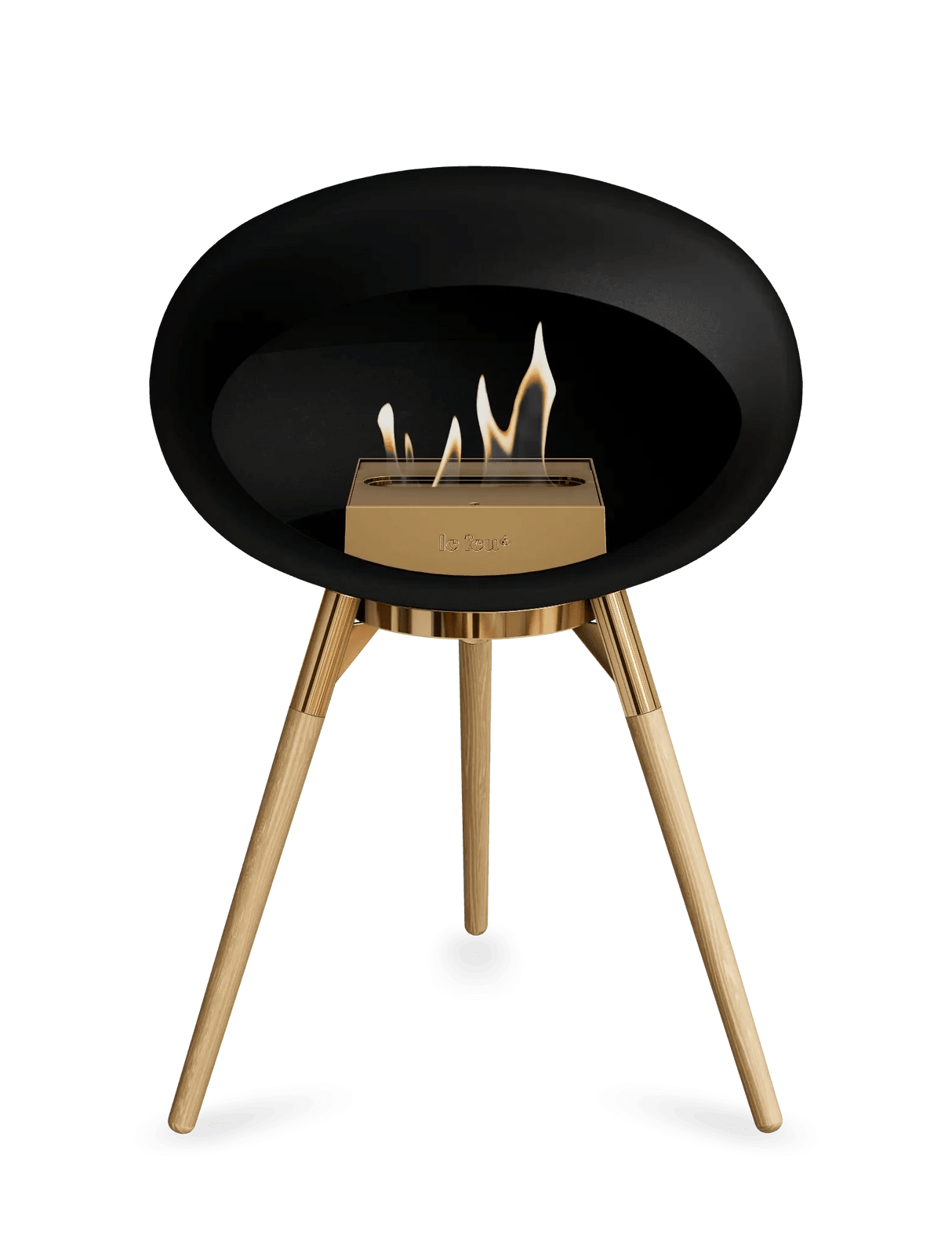 Le Feu - Dome Black Ground Wood Low - Fireplace - Grand Alfresco