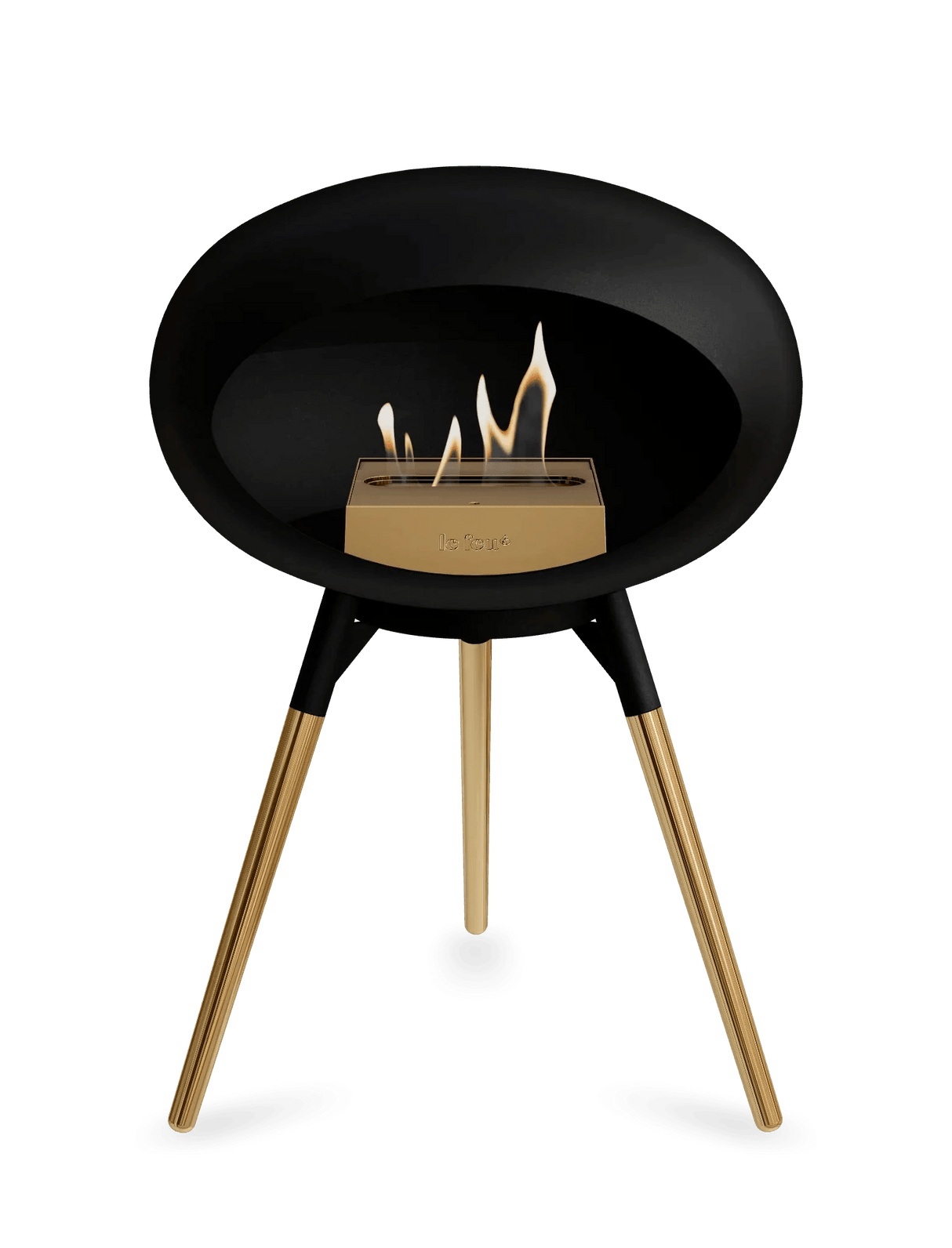 Le Feu - Dome Black Ground Wood Low - Fireplace - Grand Alfresco