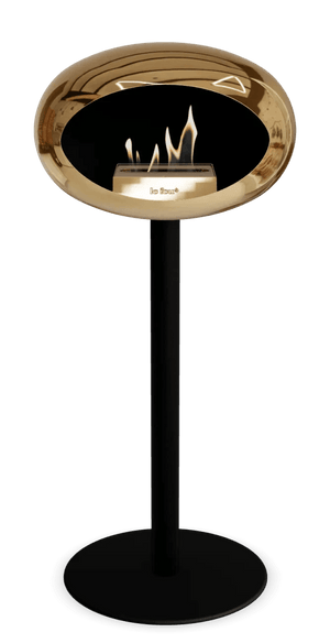 Le Feu - Dome Chromed Rose Gold Ground Steel High Pole - Fireplace - Grand Alfresco