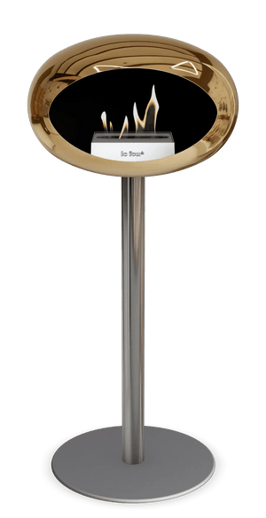 Le Feu - Dome Chromed Rose Gold Ground Steel High Pole - Fireplace - Grand Alfresco