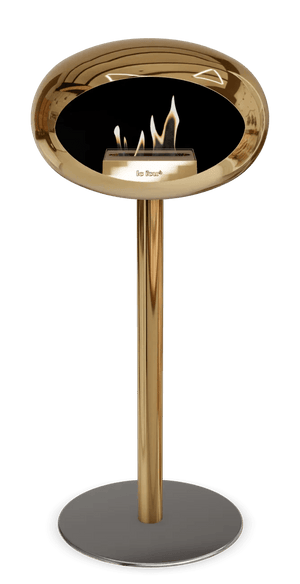 Le Feu - Dome Chromed Rose Gold Ground Steel High Pole - Fireplace - Grand Alfresco