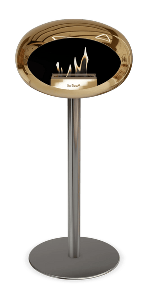 Le Feu - Dome Chromed Rose Gold Ground Steel High Pole - Fireplace - Grand Alfresco