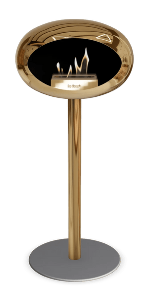 Le Feu - Dome Chromed Rose Gold Ground Steel High Pole - Fireplace - Grand Alfresco