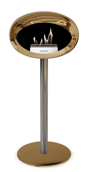 Le Feu - Dome Chromed Rose Gold Ground Steel High Pole - Fireplace - Grand Alfresco