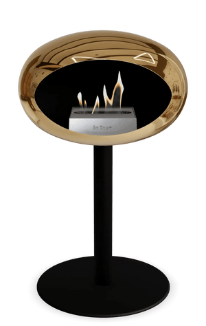 Le Feu - Dome Chromed Rose Gold Ground Steel Low Pole - Fireplace - Grand Alfresco