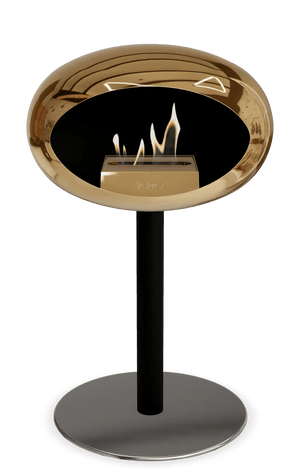 Le Feu - Dome Chromed Rose Gold Ground Steel Low Pole - Fireplace - Grand Alfresco