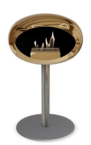 Le Feu - Dome Chromed Rose Gold Ground Steel Low Pole - Fireplace - Grand Alfresco