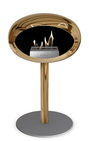 Le Feu - Dome Chromed Rose Gold Ground Steel Low Pole - Fireplace - Grand Alfresco