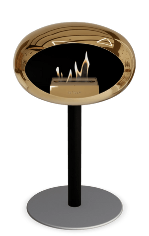 Le Feu - Dome Chromed Rose Gold Ground Steel Low Pole - Fireplace - Grand Alfresco