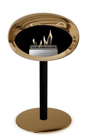 Le Feu - Dome Chromed Rose Gold Ground Steel Low Pole - Fireplace - Grand Alfresco