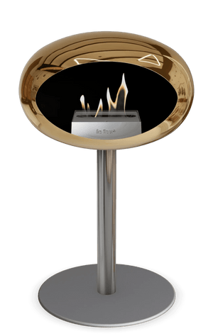 Le Feu - Dome Chromed Rose Gold Ground Steel Low Pole - Fireplace - Grand Alfresco