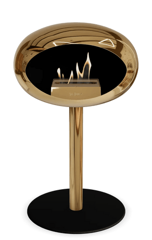 Le Feu - Dome Chromed Rose Gold Ground Steel Low Pole - Fireplace - Grand Alfresco