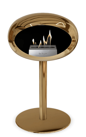 Le Feu - Dome Chromed Rose Gold Ground Steel Low Pole - Fireplace - Grand Alfresco