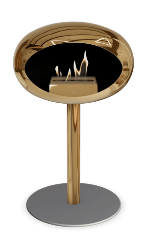 Le Feu - Dome Chromed Rose Gold Ground Steel Low Pole - Fireplace - Grand Alfresco