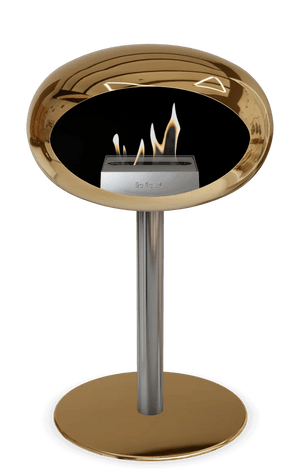 Le Feu - Dome Chromed Rose Gold Ground Steel Low Pole - Fireplace - Grand Alfresco