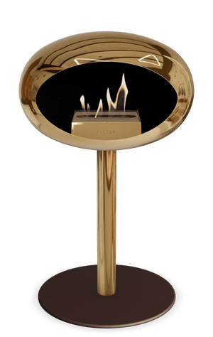 Le Feu - Dome Chromed Rose Gold Ground Steel Low Pole - Fireplace - Grand Alfresco