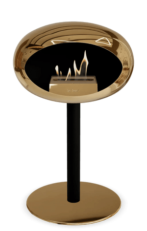 Le Feu - Dome Chromed Rose Gold Ground Steel Low Pole - Fireplace - Grand Alfresco