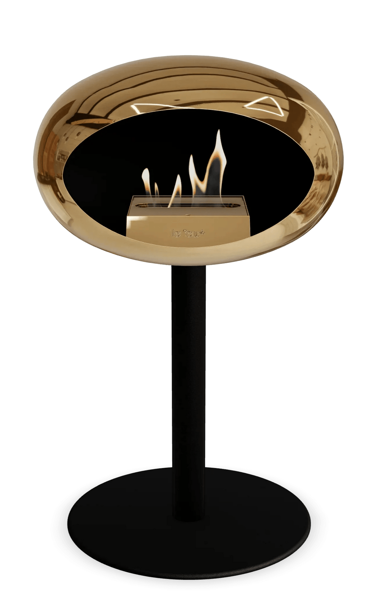 Le Feu - Dome Chromed Rose Gold Ground Steel Low Pole - Fireplace - Grand Alfresco