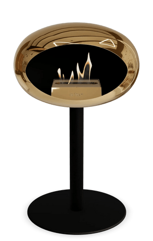 Le Feu - Dome Chromed Rose Gold Ground Steel Low Pole - Fireplace - Grand Alfresco