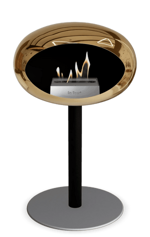 Le Feu - Dome Chromed Rose Gold Ground Steel Low Pole - Fireplace - Grand Alfresco