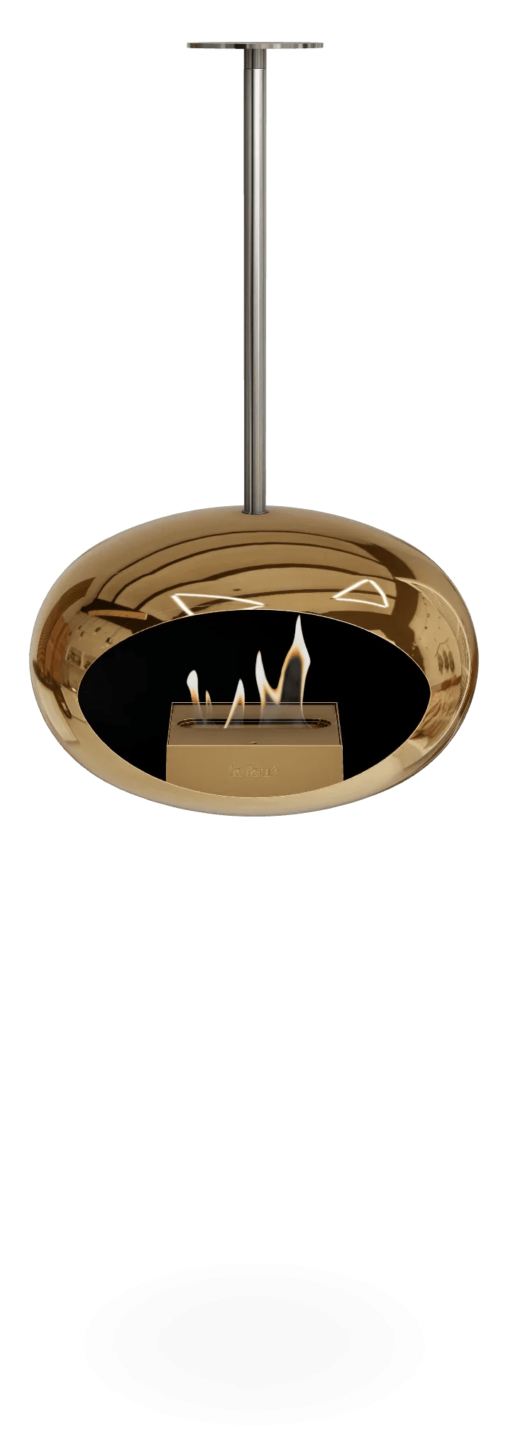 Le Feu - Dome Chromed Rose Gold Sky Indoor/Outdoor - Fireplace - Grand Alfresco