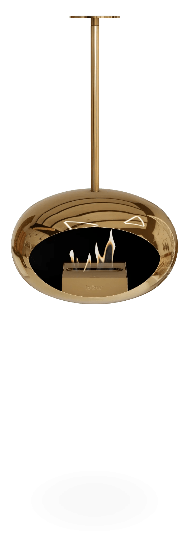 Le Feu - Dome Chromed Rose Gold Sky Indoor/Outdoor - Fireplace - Grand Alfresco