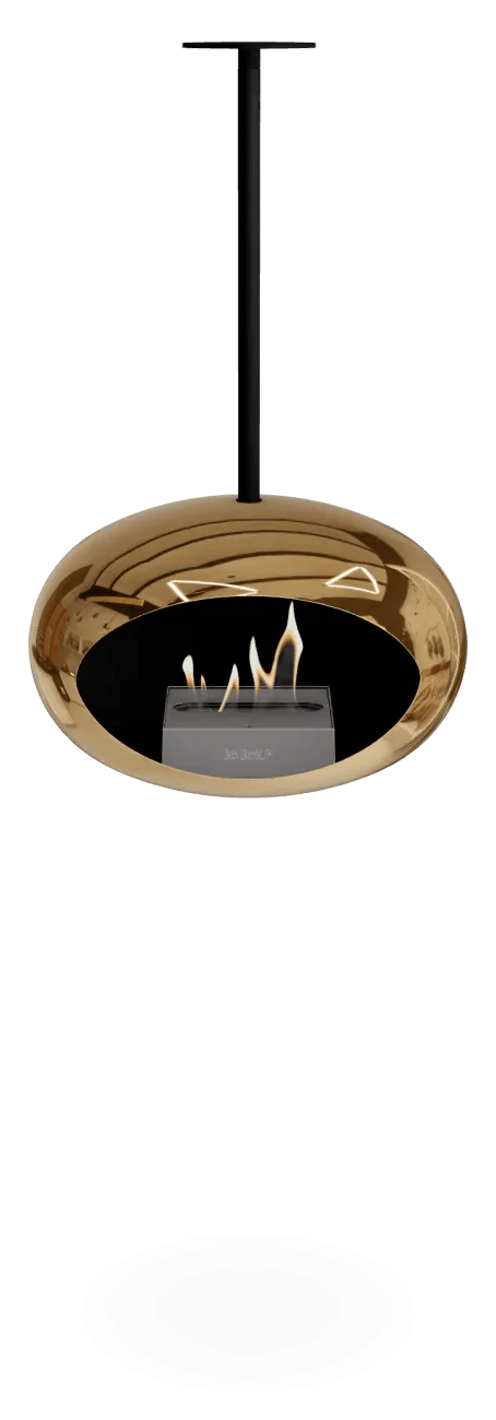 Le Feu - Dome Chromed Rose Gold Sky Indoor/Outdoor - Fireplace - Grand Alfresco