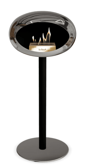 Le Feu - Dome Chromed Silver Ground Steel High Pole - Fireplace - Grand Alfresco