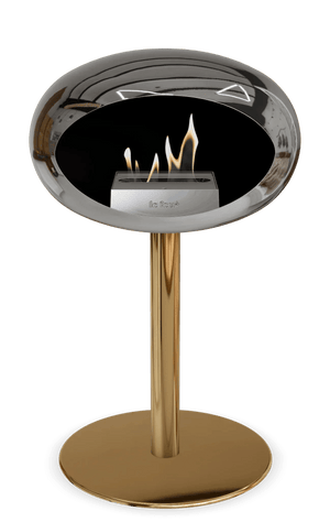 Le Feu - Dome Chromed Silver Ground Steel Low Pole - Fireplace - Grand Alfresco