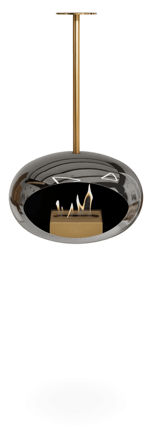 Le Feu - Dome Chromed Silver Sky Indoor/Outdoor - Fireplace - Grand Alfresco