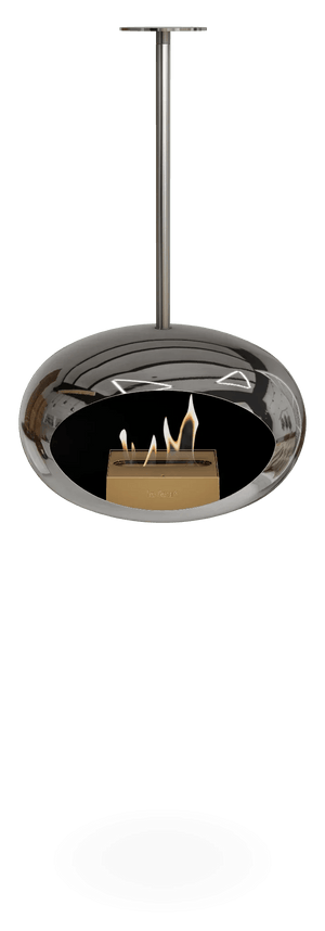 Le Feu - Dome Chromed Silver Sky Indoor/Outdoor - Fireplace - Grand Alfresco