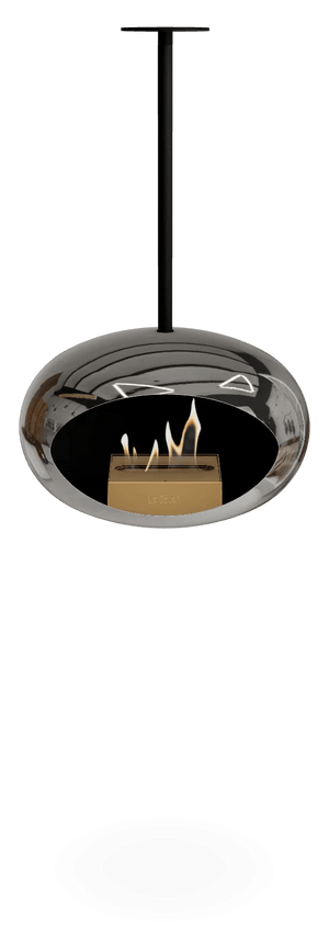 Le Feu - Dome Chromed Silver Sky Indoor/Outdoor - Fireplace - Grand Alfresco