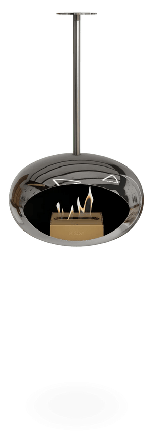 Le Feu - Dome Chromed Silver Sky Indoor/Outdoor - Fireplace - Grand Alfresco