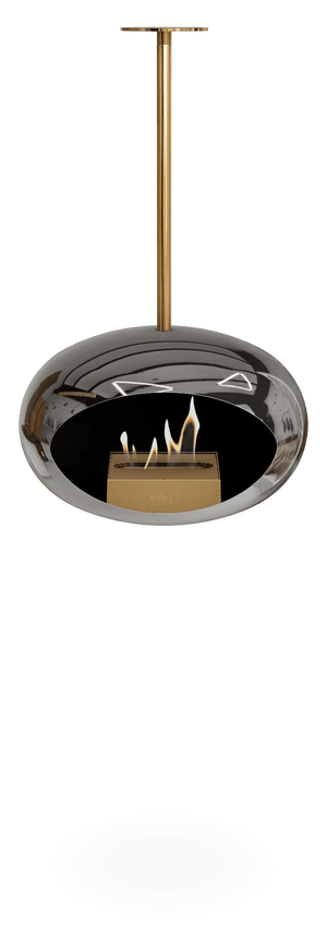 Le Feu - Dome Chromed Silver Sky Indoor/Outdoor - Fireplace - Grand Alfresco