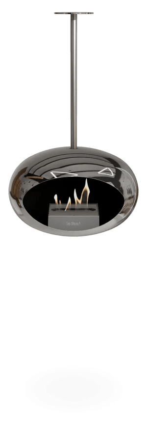 Le Feu - Dome Chromed Silver Sky Indoor/Outdoor - Fireplace - Grand Alfresco