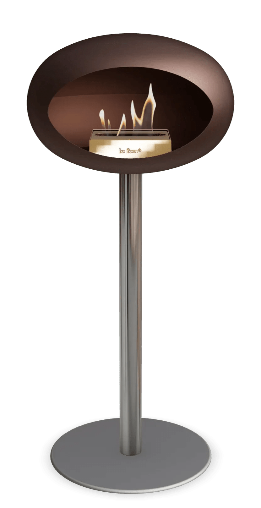 Le Feu - Dome Mocca Ground Steel High Pole - Fireplace - Grand Alfresco