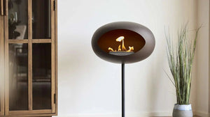 Le Feu - Dome Mocca Ground Steel High Pole - Fireplace - Grand Alfresco