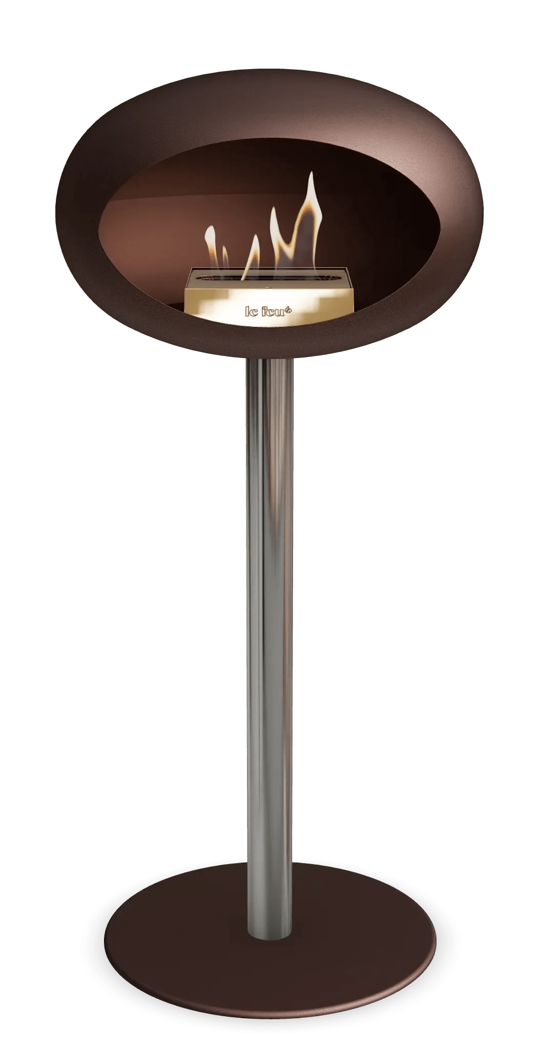 Le Feu - Dome Mocca Ground Steel High Pole - Fireplace - Grand Alfresco